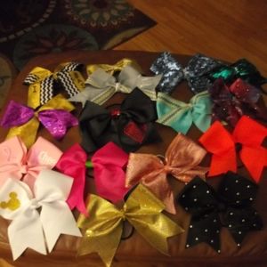 Lot of Bows for Cheer, Gymnastics Sports etc